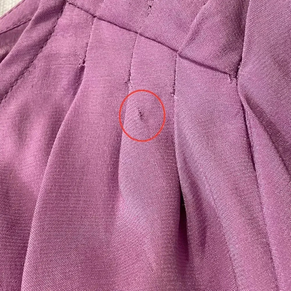 ALICE + OLIVIA Bateau Neckline Silk Blouse in Lavender - Picture 7 of 10